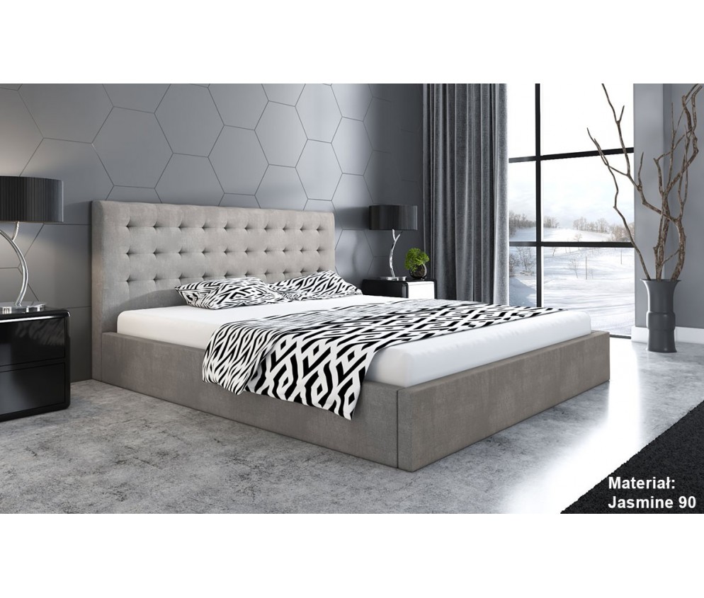 lozka - Łóżko Slim 2 180x200 sypialniane tapicerowane