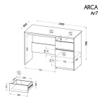 Biurko Ar 07 2 kolory