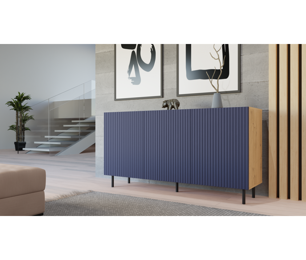 Komoda KAMA 3D SLIM ARISAN GRANAT