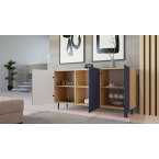 Komoda KAMA 3D SLIM ARISAN GRANAT