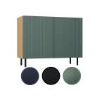 Komoda KAMA 2D SLIM ARTISAN ZIELEŃ