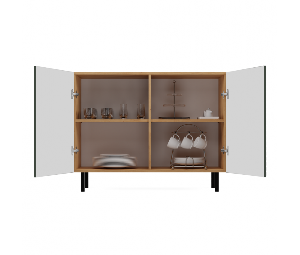 Komoda KAMA 2D SLIM ARTISAN ZIELEŃ