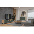 Komoda KAMA 2D SLIM ARTISAN ZIELEŃ