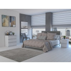 Komplet dwóch sztuk szafki nocnej M2 BIAŁY POŁYSK