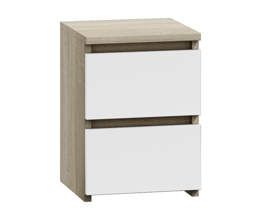 Komplet dwóch sztuk szafki nocnej M2 BIAŁY SONOMA
