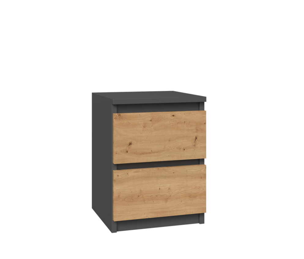 Komplet dwóch sztuk szafki nocnej M2 ANTRACYT ARTISAN