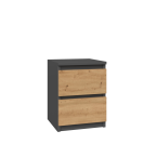 Komplet dwóch sztuk szafki nocnej M2 ANTRACYT ARTISAN