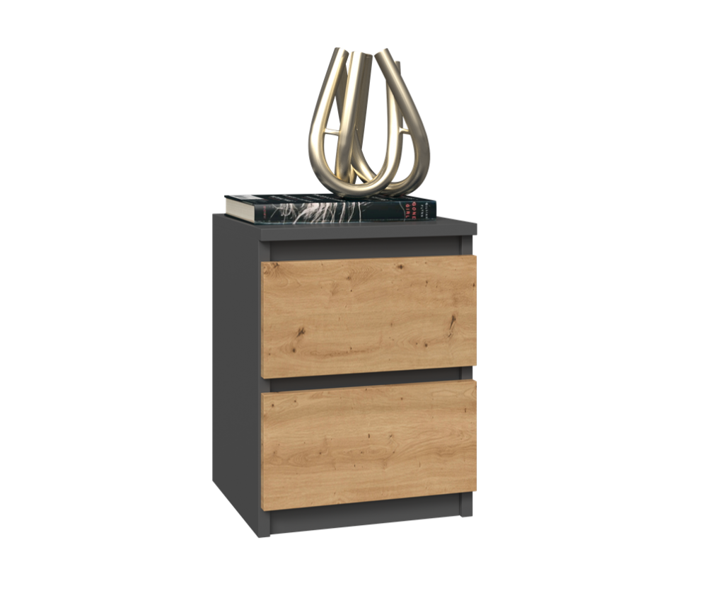 Komplet dwóch sztuk szafki nocnej M2 ANTRACYT ARTISAN
