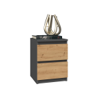 Komplet dwóch sztuk szafki nocnej M2 ANTRACYT ARTISAN