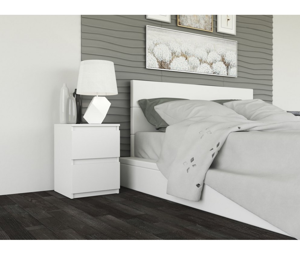 Komplet dwóch sztuk szafki nocnej M2 BIAŁY