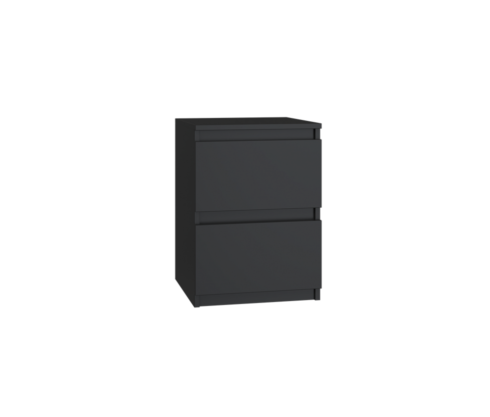 Komplet dwóch sztuk szafki nocnej M2 CZARNY