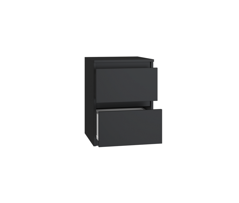 Komplet dwóch sztuk szafki nocnej M2 CZARNY
