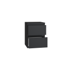 Komplet dwóch sztuk szafki nocnej M2 CZARNY