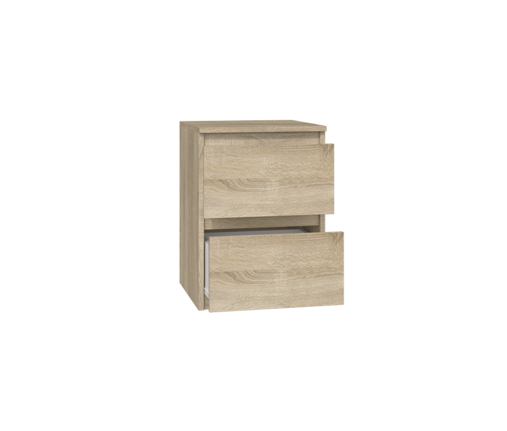Komplet dwóch sztuk szafki nocnej M2 DĄB SONOMA