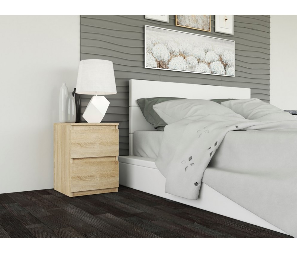 Komplet dwóch sztuk szafki nocnej M2 DĄB SONOMA