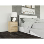 Komplet dwóch sztuk szafki nocnej M2 DĄB SONOMA