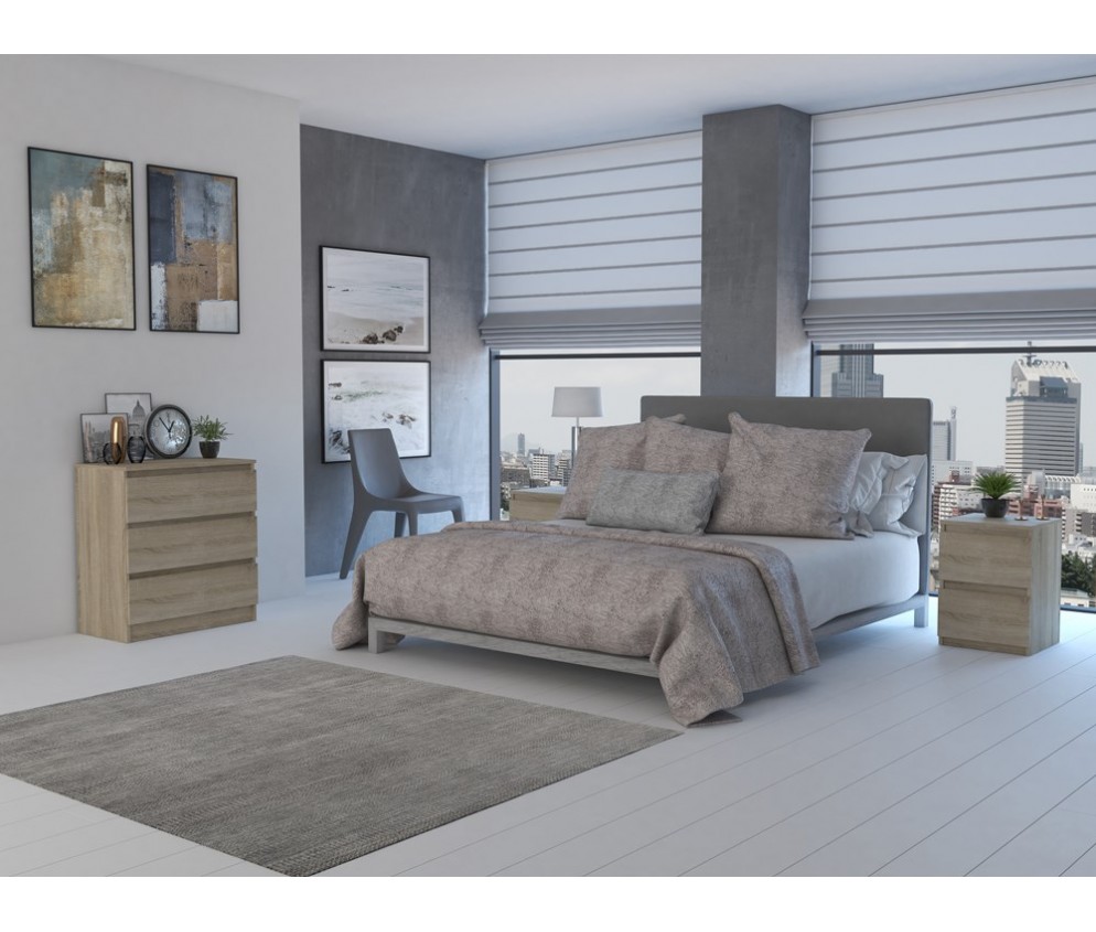 Komplet dwóch sztuk szafki nocnej M2 DĄB SONOMA