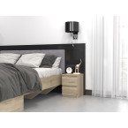 Komplet dwóch sztuk szafki nocnej M2 DĄB SONOMA