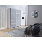 Szafa Loft 180 biały / czarny