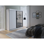 Szafa Loft 180 biały / czarny