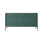 Komoda Viva 154 Labrador Green/Czarny stelaż/złoty uchwyt