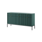 Komoda Viva 154 Labrador Green/Czarny stelaż/złoty uchwyt