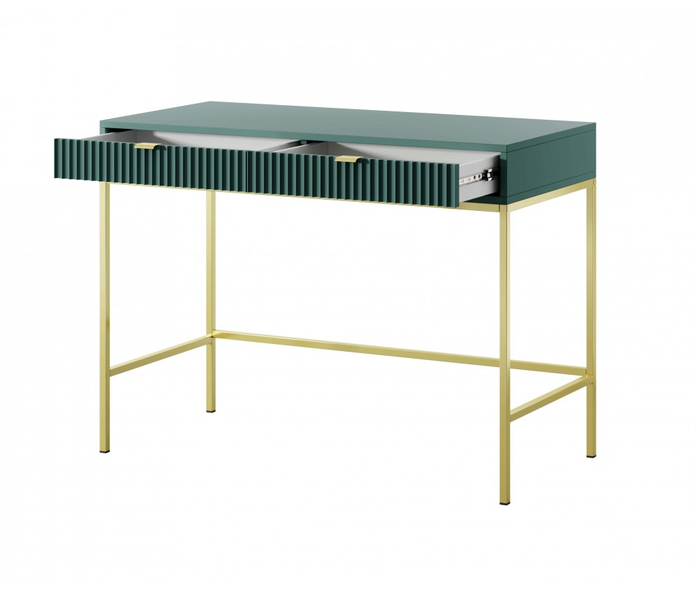 Toaletka Viva 104 Labrador Green/złoty stelaż/złoty uchwyt