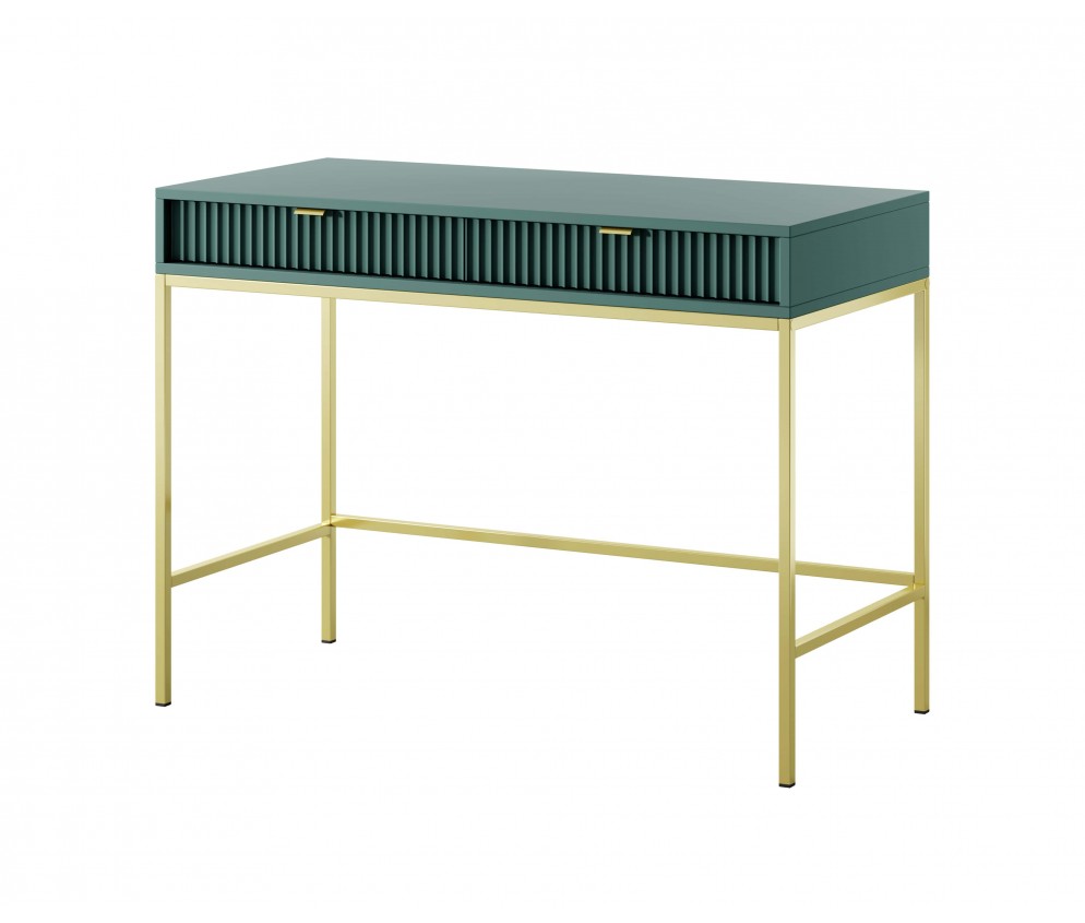 Toaletka Viva 104 Labrador Green/złoty stelaż/złoty uchwyt