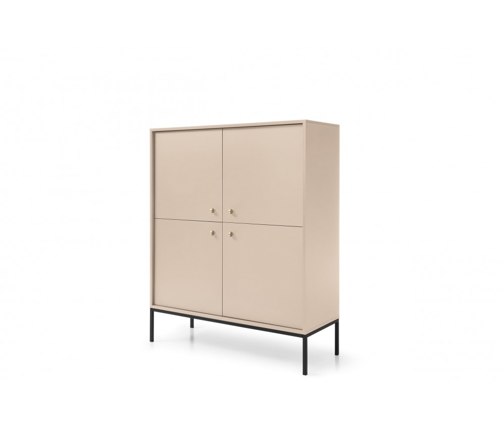 Komoda Mira 4D 104 Beż Piaskowy