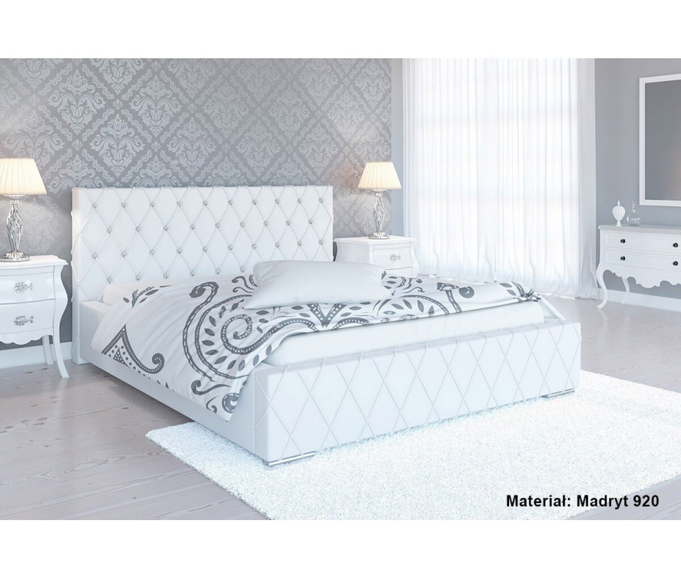 lozka - Łóżko Bed 4 90x200 sypialniane tapicerowane