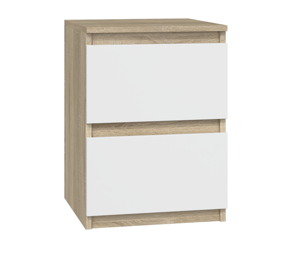 Komplet dwóch sztuk szafki nocnej M2 BIAŁY SONOMA