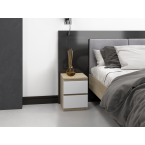 Komplet dwóch sztuk szafki nocnej M2 BIAŁY SONOMA