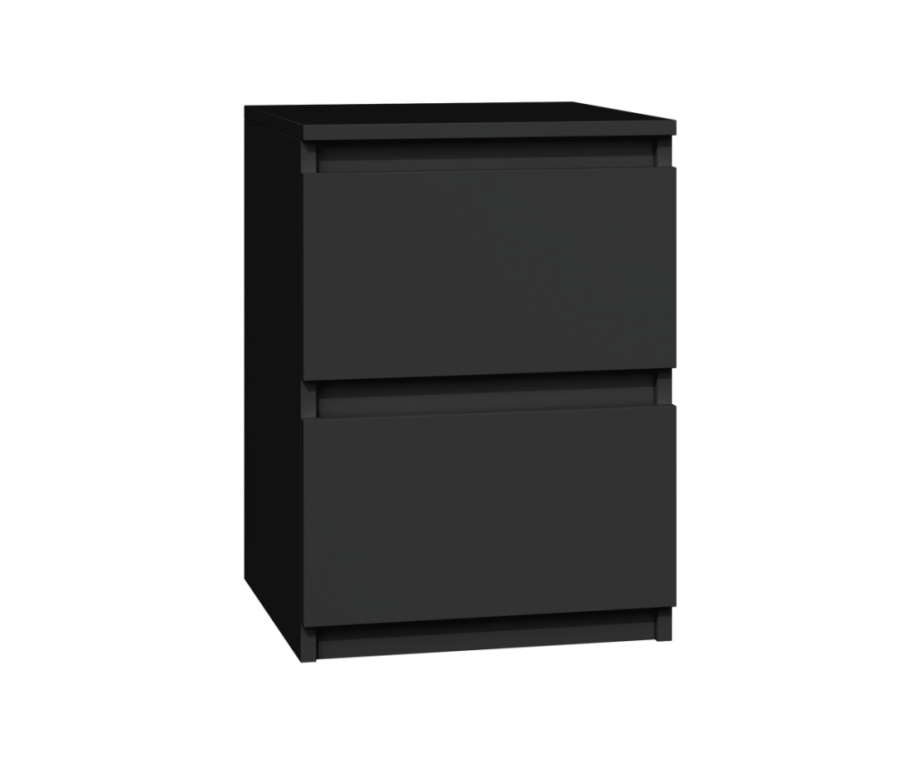 Komplet dwóch sztuk szafki nocnej M2 CZARNY