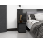 Komplet dwóch sztuk szafki nocnej M2 CZARNY