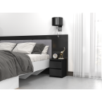 Komplet dwóch sztuk szafki nocnej M2 CZARNY