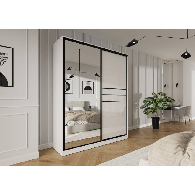 Szafa przesuwna Trend 9 200 Biały Połysk