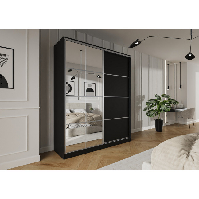 Szafa przesuwna Trend 10 180 Czarny mat