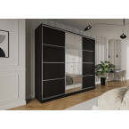 Szafa przesuwna Trend 10 275 Czarny mat