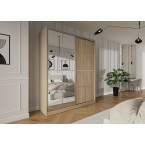 Szafa przesuwna Trend 12 180 Dąb Barbera Piaskowy