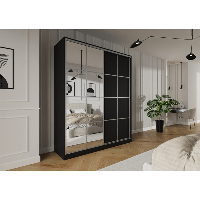 Szafa przesuwna Trend 12 200 Czarny mat