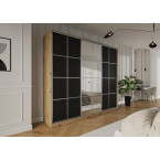 Szafa przesuwna Trend 12 275 Artisan/Czarny mat