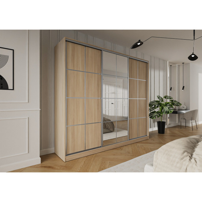 Szafa przesuwna Trend 12 275 Dąb Barbera Piaskowy