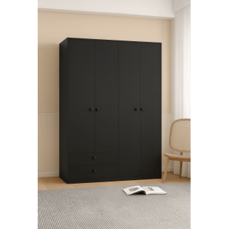 Szafa uchylna Ariva 140 cm Czarny mat