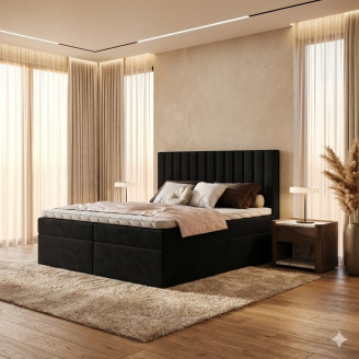 Łóżko kontynentalne Terra 2 – Tkaniny do wyboru