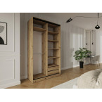 Szafa przesuwna Trend 2 150 Dąb Artisan