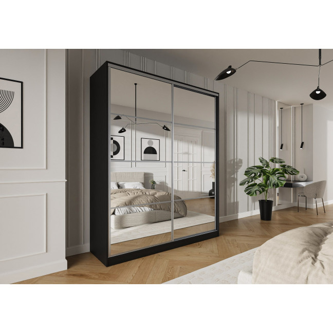 Szafa przesuwna Trend 2 200 Czarny mat