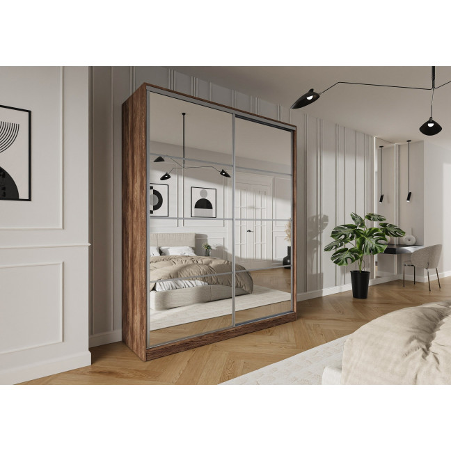 Szafa przesuwna Trend 2 200 Kasztan Arvadonna