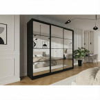 Szafa przesuwna Trend 2 275 Czarny mat