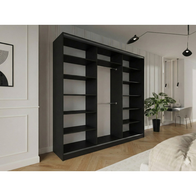 Szafa przesuwna Trend 2 275 Czarny mat