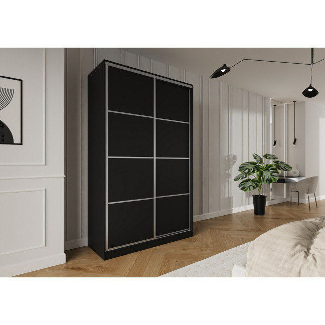 Szafa przesuwna Trend 3 150 Czarny mat